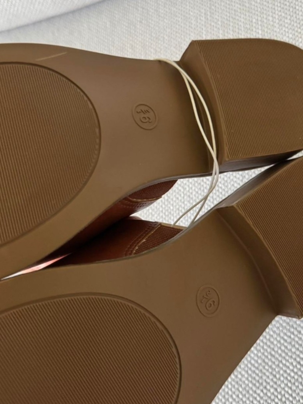 Universal Thread Tan Brown Faux Leather Slip-On Mules - Picture 3 of 3